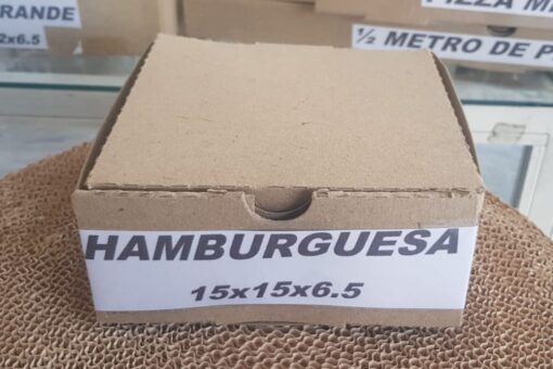 Caja Hamburguesa 15x15x6.5 (x 50u)
