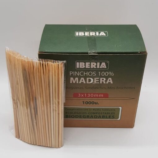 Palillos Pincho Sandwichero 130 mm (x 100u)