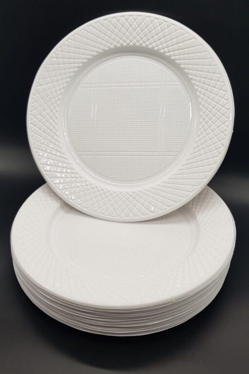 Platos Blancos 22 cm (x 50u)