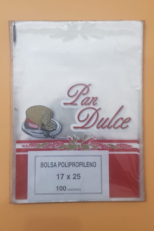 Bolsas PP 17x25 Impresas Pan Navidad (x 100u)