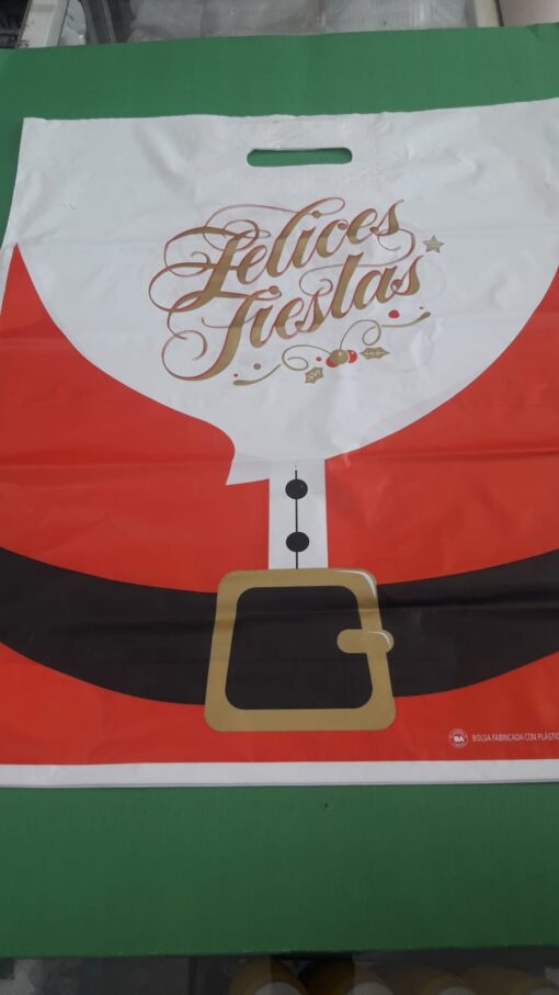 Bolsas Riñon Navidad 45x60 cm c/ Parche (x 50u)