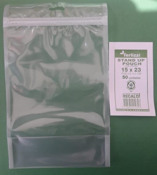 Bolsas STAND UP POUCH 15x23 (500ml)