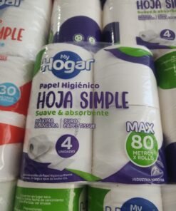 Papel Higienico My hogar 4R x 80 m