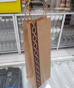 Bolsa KRAFT Papel c/ Guarda Pampa p/ VINO